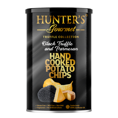 Hunter's Gourmet Black Truffle and Parmesan / Чипсы картофельные, 150 г, черный трюфель и пармезан