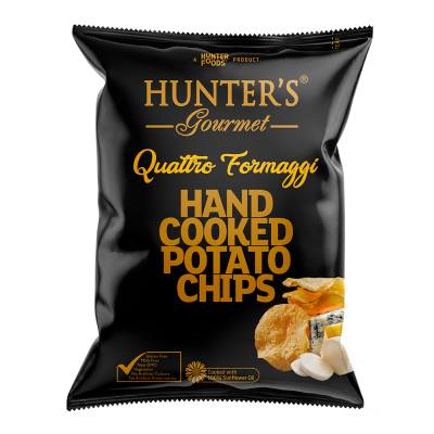 Hunter's Gourmet Quattro Formaggi / Чипсы картофельные, 125 г, четыре сыра