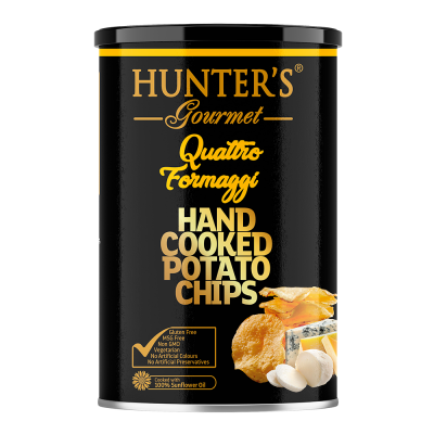 Hunter's Gourmet Quattro Formaggi / Чипсы картофельные, 150 г, четыре сыра